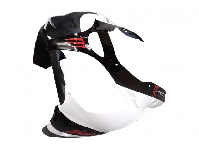 Carena Moto Kawasaki ZX6R 2000-2002 - Bianco Nero Rosso Mostro