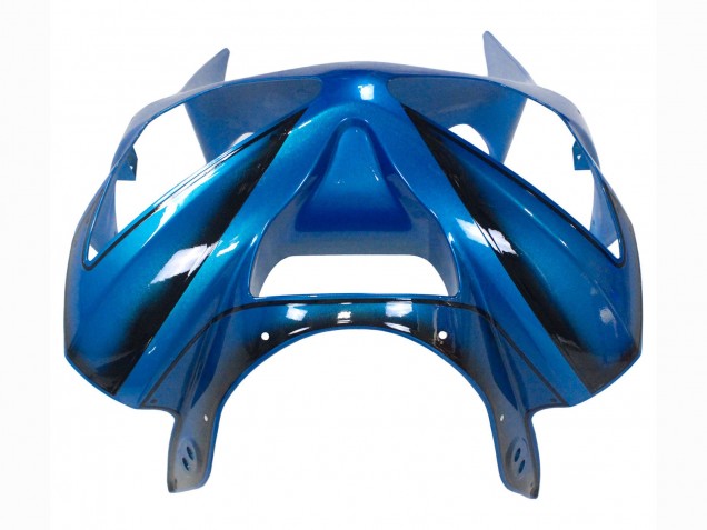 Carena Moto Kawasaki ZX6R 2003-2004 - Blu Bianco Rosso Squalo