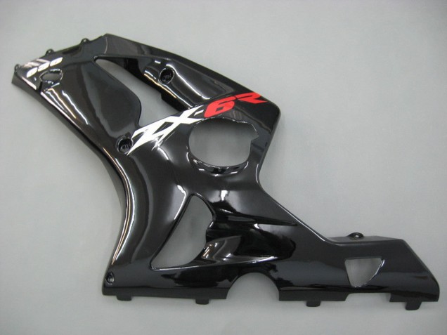 Carena Moto Kawasaki ZX6R 2003-2004 - Nero Lucido
