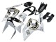 Carena Moto Kawasaki ZX6R 2003-2004 - Bianco Nero Motul Lucky Strike