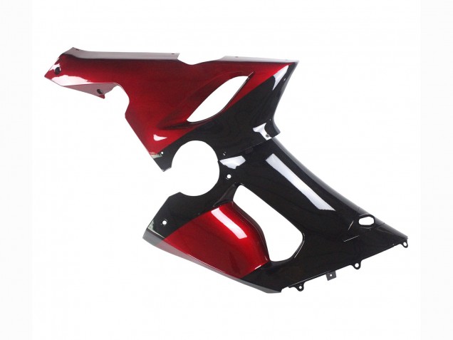 Carena Moto Kawasaki ZX6R 2005-2006 - Rosso Nero Lucido