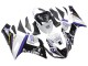 Carena Moto Kawasaki ZX6R 2005-2006 - Bianco Viola Nero Rizoma Playboy DENSO