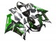 Carena Moto Kawasaki ZX6R 2005-2006 - Nero Lucido Verde Fiamma