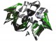 Carena Moto Kawasaki ZX6R 2005-2006 - Nero Lucido Verde Fiamma