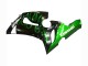 Carena Moto Kawasaki ZX6R 2005-2006 - Nero Lucido Verde Fiamma