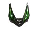 Carena Moto Kawasaki ZX6R 2005-2006 - Nero Lucido Verde Fiamma