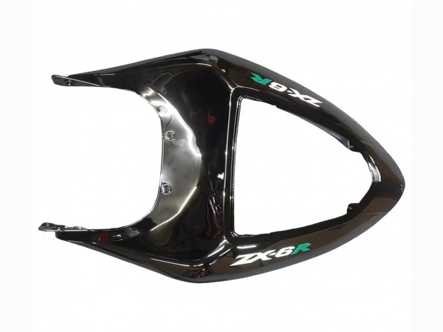 Carena Moto Kawasaki ZX6R 2005-2006 - Nero Lucido Verde Fiamma