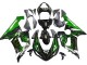Carena Moto Kawasaki ZX6R 2005-2006 - Nero Lucido Verde Fiamma
