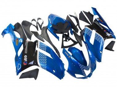 Carena Moto Kawasaki ZX6R 2007-2008 - Nero Blu Elf Fabbrica