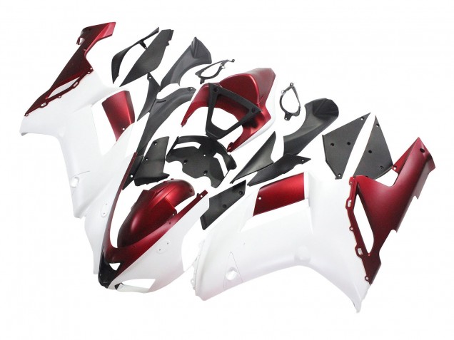 Carena Moto Kawasaki ZX6R 2007-2008 - Bianco Rosso