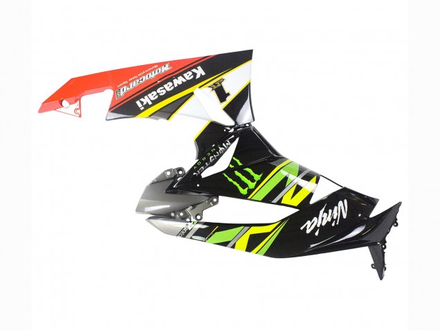 Carena Moto Kawasaki ZX6R 2009-2012 - Verde Nero Lucido Giallo Bianco Rosso Elf Mostro