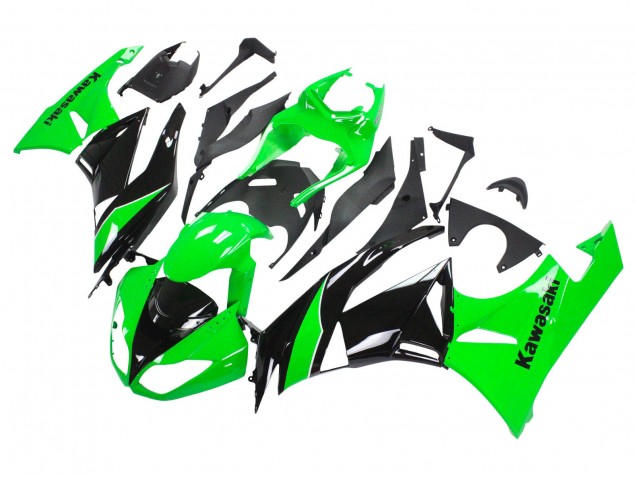 Carena Moto Kawasaki ZX6R 2009-2012 - Verde Nero Lucido