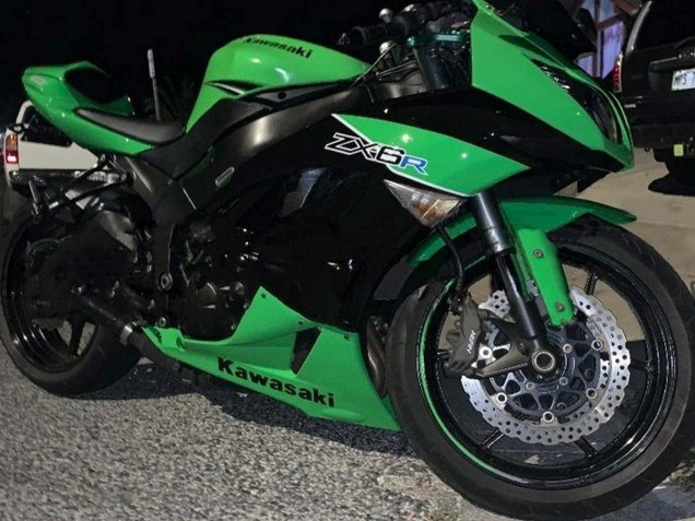 Carena Moto Kawasaki ZX6R 2009-2012 - Verde Nero Lucido