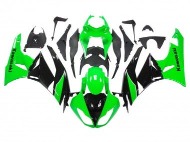 Carena Moto Kawasaki ZX6R 2009-2012 - Verde Nero Lucido Fabbrica