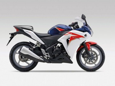 Carena Moto Honda CBR250RR 2011-2015 - Bianco Rosso Blu Scuro Banda Fabbrica
