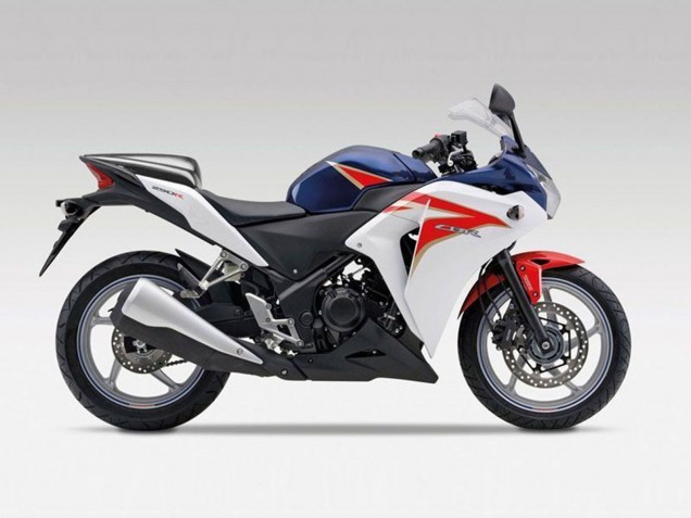 Carena Moto Honda CBR250RR 2011-2015 - Bianco Rosso Blu Scuro Banda