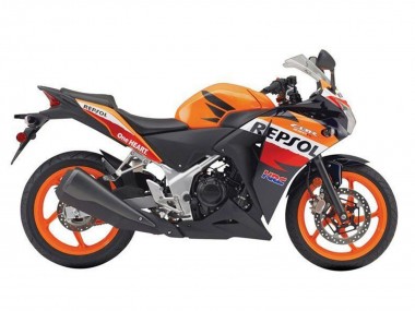 Carena Moto Honda CBR250RR 2011-2015 - Arancia Bianco Rosso Nero Lucido Repsol HRC Fabbrica