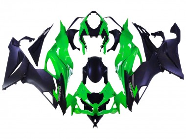 Carena Moto Kawasaki ZX6R 2019-2022 - Verde Nero Opaco Fabbrica