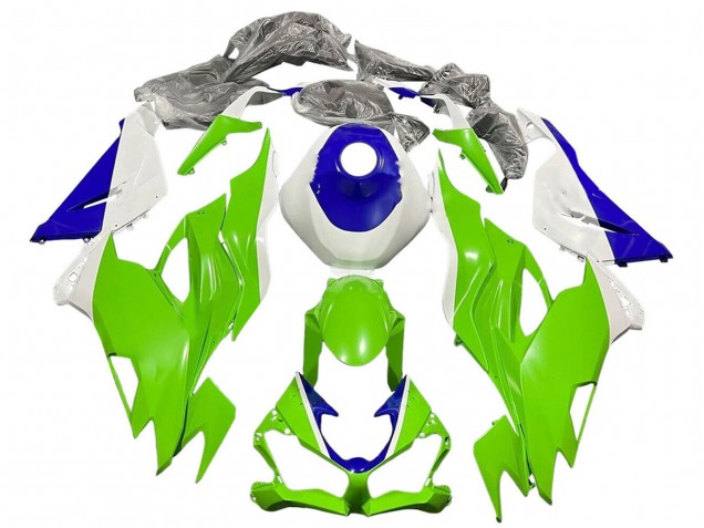 Carena Moto Kawasaki ZX6R 2019-2022 - Bianco Blu Verde