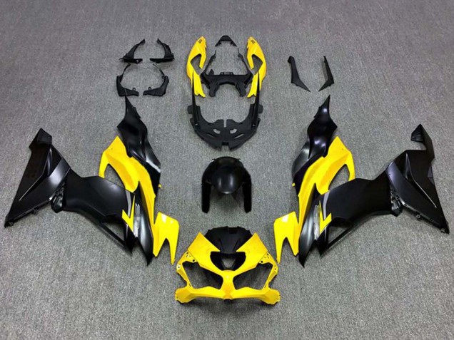 Carena Moto Kawasaki ZX6R 2019-2022 - Giallo Nero Opaco
