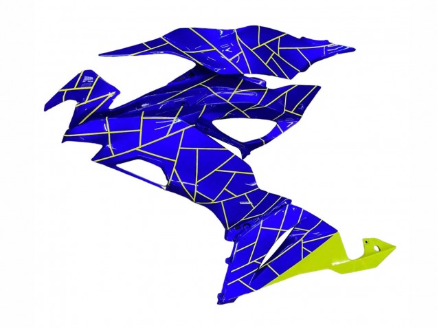 Carena Moto Kawasaki ZX6R 2019-2022 - Blu Giallo