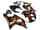 Carena Moto Suzuki GSXR1000 2000-2002 - Nero Lucido Arancia Fiamma