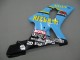 Carena Moto Suzuki GSXR1000 2000-2002 - Azzurro Chiaro Giallo Nero Motul Rizla