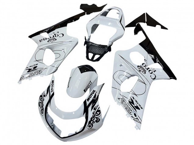 Carena Moto Suzuki GSXR1000 2000-2002 - Bianco Nero Motul Corona