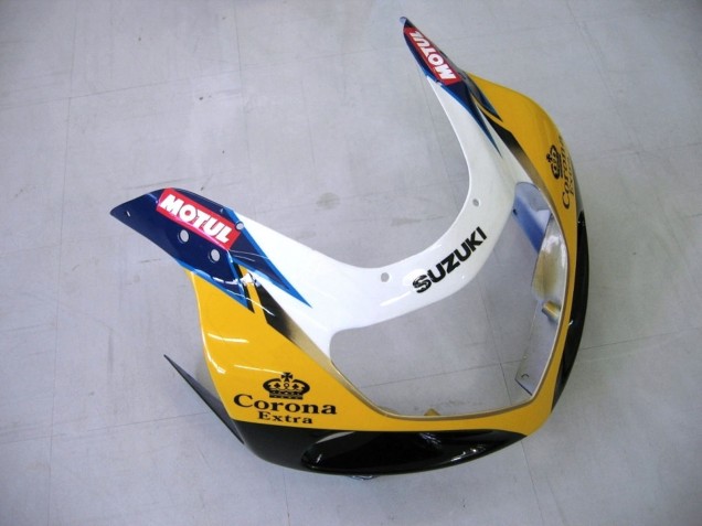 Carena Moto Suzuki GSXR1000 2000-2002 - Giallo Blu Scuro Bianco Motul Corona