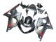 Carena Moto Suzuki GSXR1000 2000-2002 - Grigio Opaco Rosso Decal