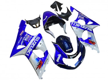 Carena Moto Suzuki GSXR1000 2000-2002 - Blu Bianco Argento Castrol Dunlop Fabbrica