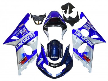 Carena Moto Suzuki GSXR1000 2000-2002 - Blu Bianco Argento Castrol Dunlop Fabbrica