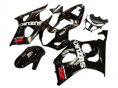 Carena Moto Suzuki GSXR 1000 2003-2004 - Nero Lucido Bianco Rosso Decals Fabbrica