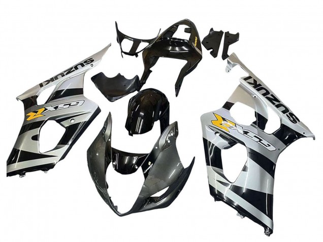 Carena Moto Suzuki GSXR 1000 2003-2004 - Nero Lucido Argento Grigio Giallo