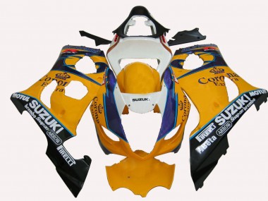 Carena Moto Suzuki GSXR 1000 2003-2004 - Giallo Bianco Blu Nero Corona Fabbrica