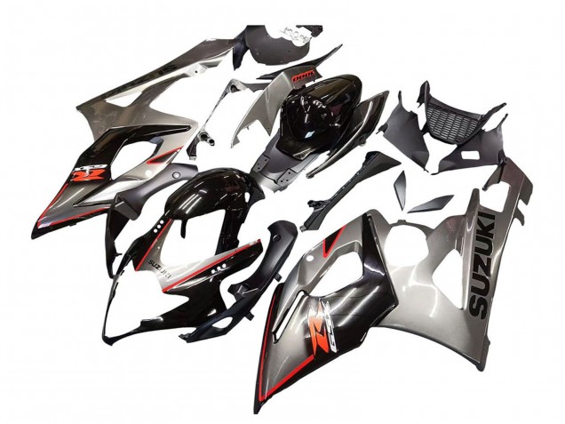 Carena Moto Suzuki GSXR 1000 2005-2006 - Argento Nero Rosso