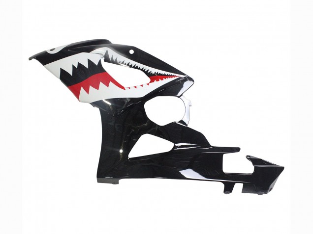 Carena Moto Suzuki GSXR 1000 2005-2006 - Nero Lucido Rosso Bianco Squalo