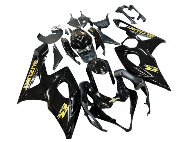 Carena Moto Suzuki GSXR 1000 2005-2006 - Nero Lucido Oro Decal