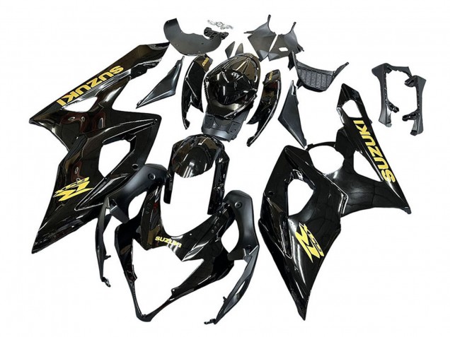Carena Moto Suzuki GSXR 1000 2005-2006 - Nero Lucido Oro Decal