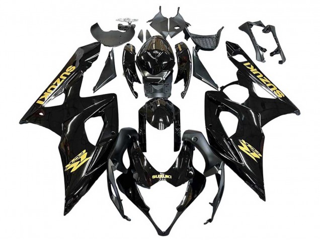 Carena Moto Suzuki GSXR 1000 2005-2006 - Nero Lucido Oro Decal