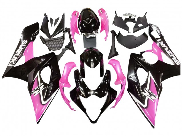 Carena Moto Suzuki GSXR 1000 2005-2006 - Nero Lucido Rosa