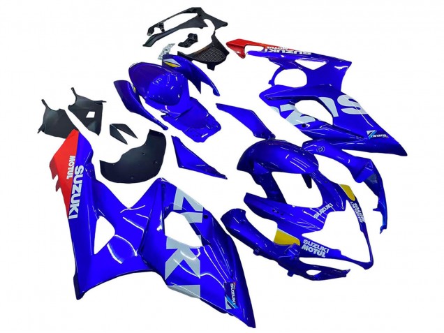 Carena Moto Suzuki GSXR 1000 2005-2006 - Blu Giallo Bianco Rosso Motul