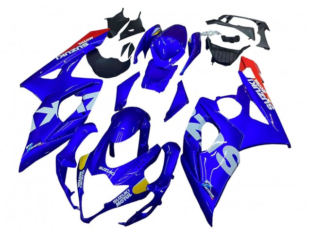 Carena Moto Suzuki GSXR 1000 2005-2006 - Blu Giallo Bianco Rosso Motul