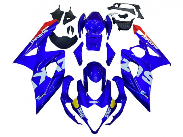 Carena Moto Suzuki GSXR 1000 2005-2006 - Blu Giallo Bianco Rosso Motul