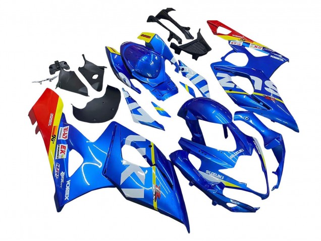 Carena Moto Suzuki GSXR 1000 2005-2006 - Blu Giallo Rosso Bianco