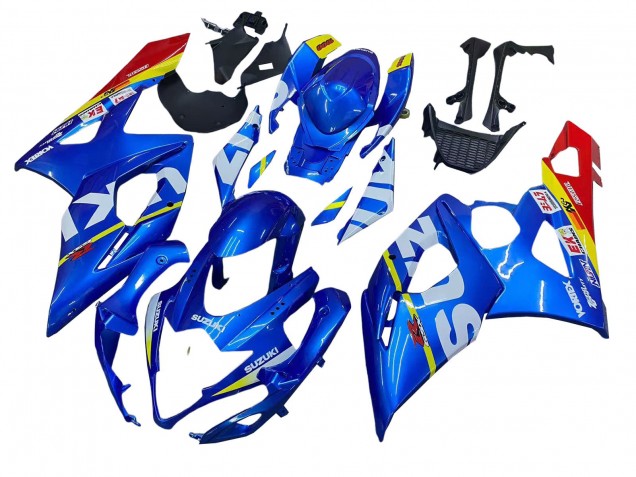 Carena Moto Suzuki GSXR 1000 2005-2006 - Blu Giallo Rosso Bianco