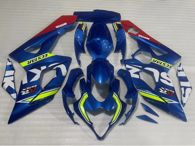 Carena Moto Suzuki GSXR 1000 2005-2006 - Blu Giallo Rosso Motul Ecstar