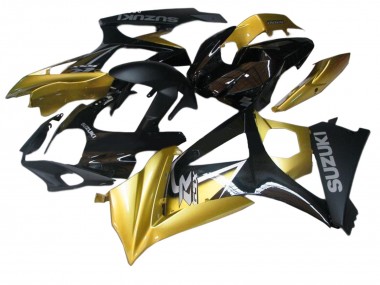 Carena Moto Suzuki GSXR 1000 2007-2008 - Oro Nero Argento Decal Fabbrica