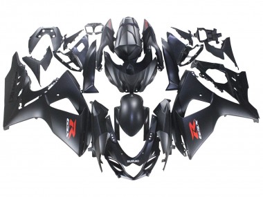 Carena Moto Suzuki GSXR 1000 2007-2008 - Nero Opaco Rosso Decal Fabbrica