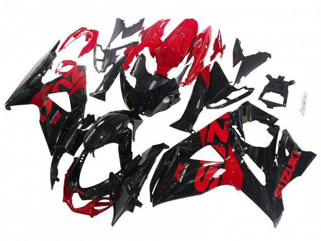 Kit Carena Moto Suzuki GSXR 1000 2009-2016 - Nero Lucido Rosso